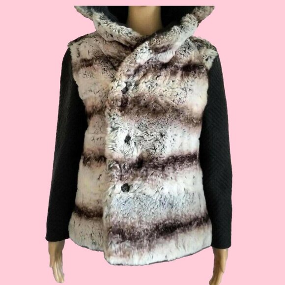 Custom Order Jackets & Blazers - Custom Made Monaco Genuine Ermine Fur Après-ski Jacket Coact 38 6 M